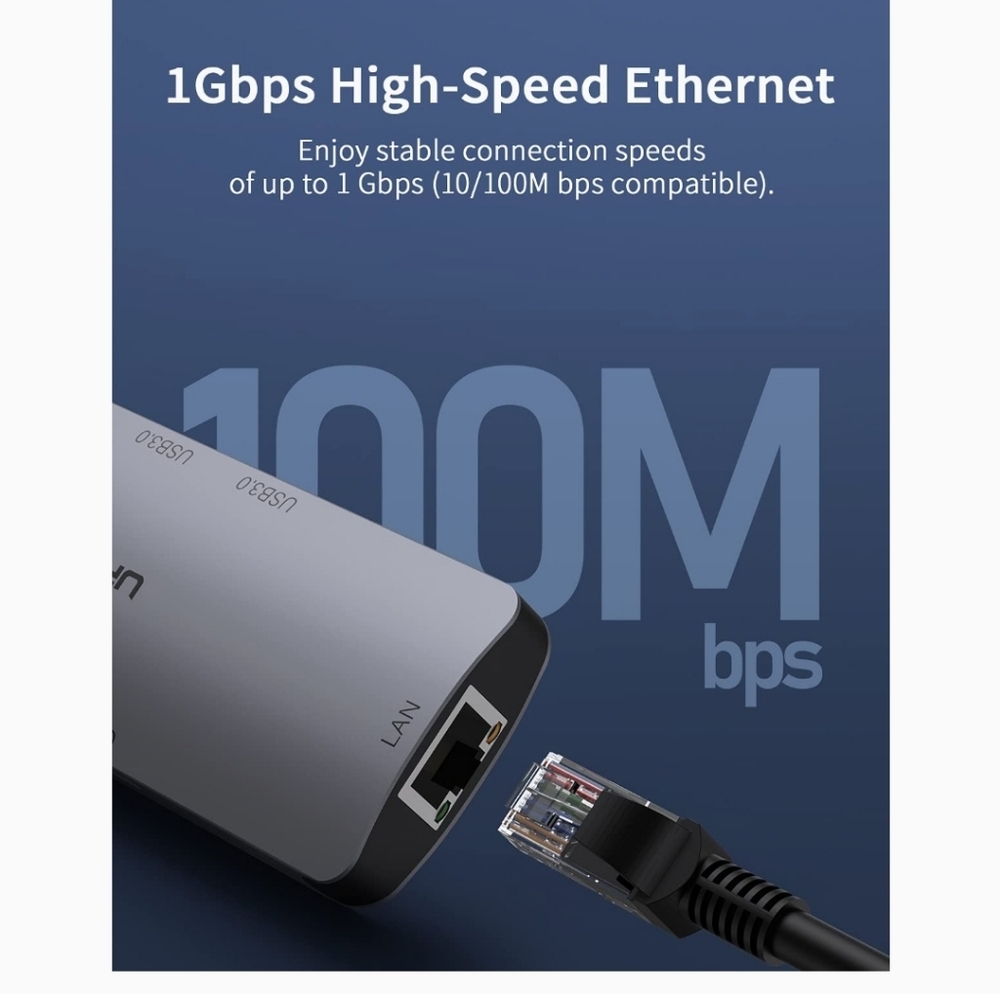 8 in 1 USB 3.0 Smart HUB - Picture 3 of 3